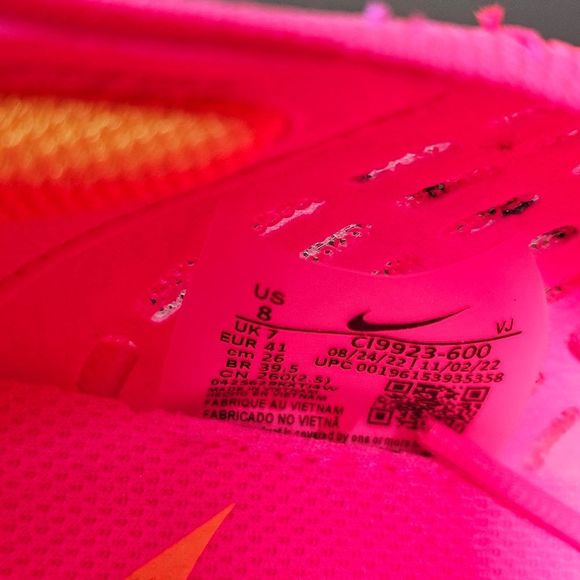 Nike Air Zoom Tempo Next% Flyknit Running Shoes Men's 8 Hyper Pink CI9923-600 - Picture 10 of 16